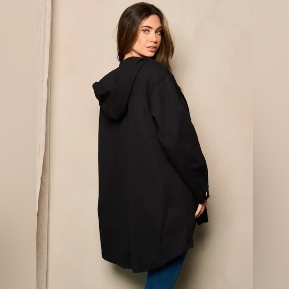 Hooded Denim Jacket - Picture 1 of 5